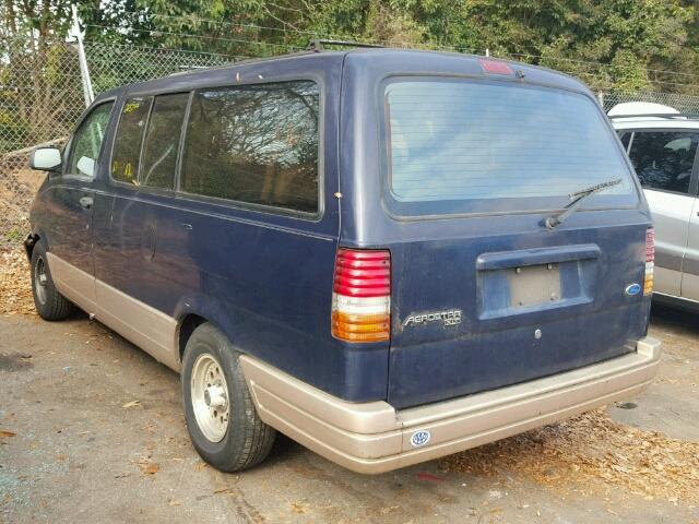 1FMDA31X2TZA66685 - 1996 FORD AEROSTAR BLUE photo 3