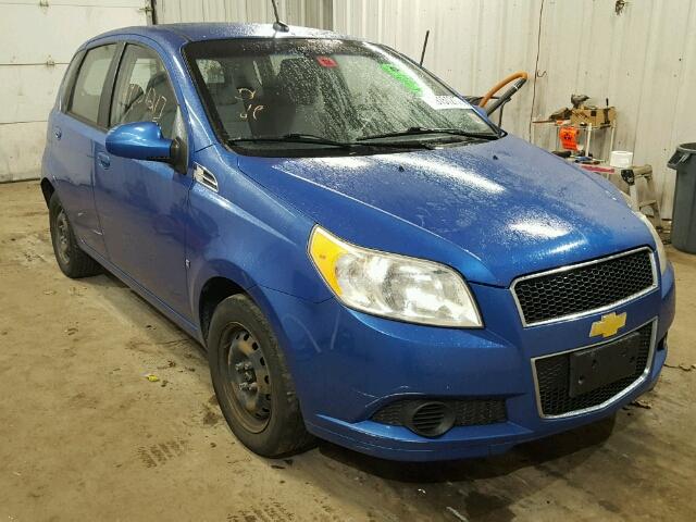 KL1TD66E99B310633 - 2009 CHEVROLET AVEO LS BLUE photo 1