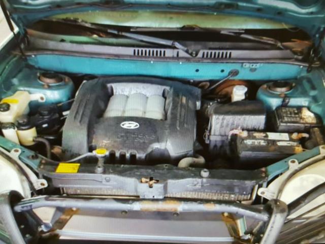 KM8SC13D32U185818 - 2002 HYUNDAI SANTA FE G TEAL photo 7