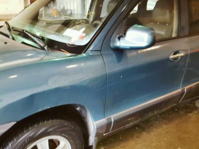 KM8SC13D32U185818 - 2002 HYUNDAI SANTA FE G TEAL photo 9