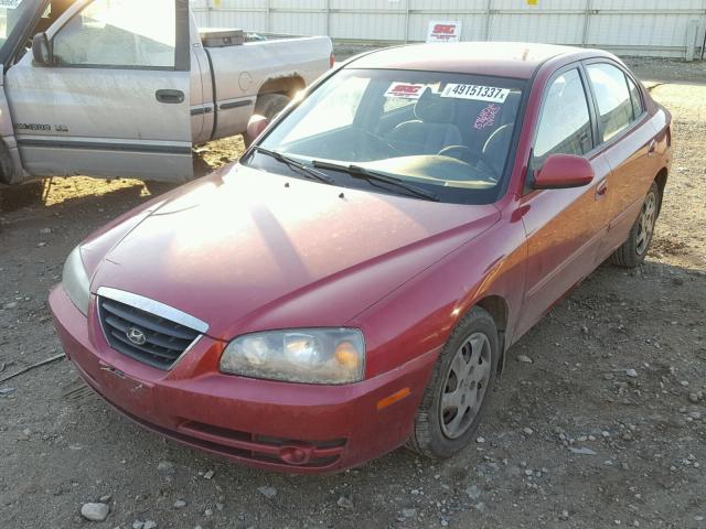 KMHDN46D05U071151 - 2005 HYUNDAI ELANTRA GL MAROON photo 2