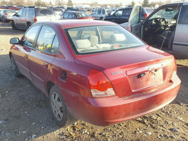 KMHDN46D05U071151 - 2005 HYUNDAI ELANTRA GL MAROON photo 3