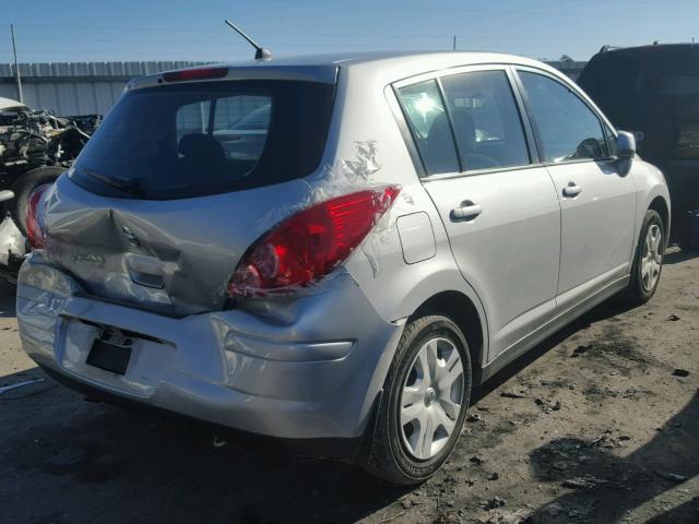 3N1BC1CP6AL374229 - 2010 NISSAN VERSA S SILVER photo 4