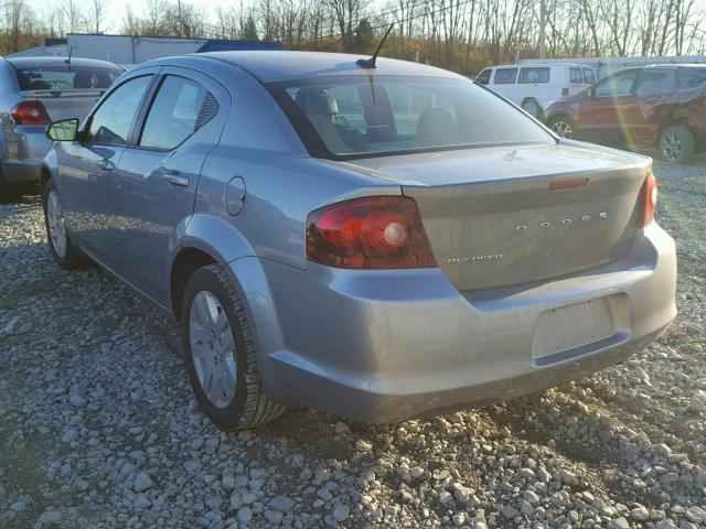 1C3CDZAB5DN690797 - 2013 DODGE AVENGER SE SILVER photo 3