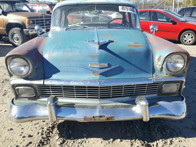 VC56K122812 - 1956 CHEVROLET BEL AIR BLUE photo 9