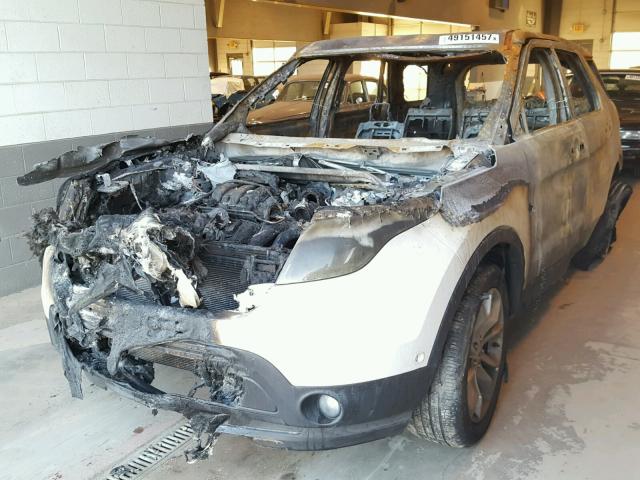 1FM5K8F80EGA41945 - 2014 FORD EXPLORER L WHITE photo 2