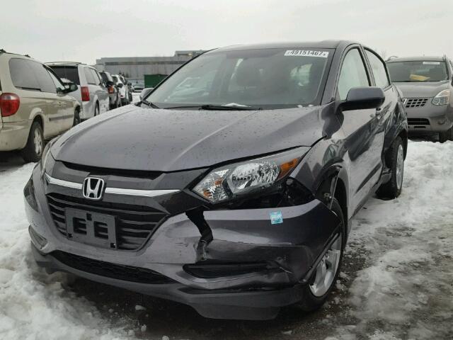 3CZRU6H36GM103258 - 2016 HONDA HR-V LX GRAY photo 2