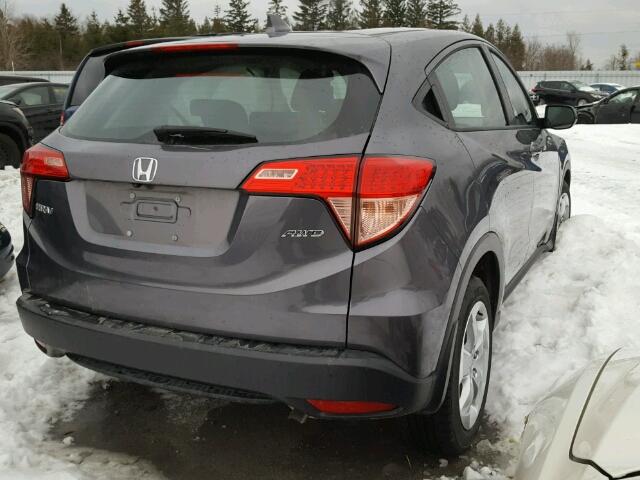 3CZRU6H36GM103258 - 2016 HONDA HR-V LX GRAY photo 4