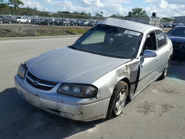 2G1WF52E339279946 - 2003 CHEVROLET IMPALA GRAY photo 2