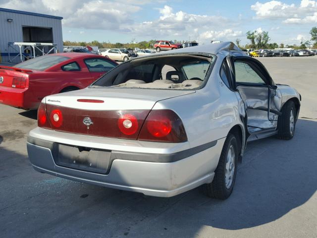 2G1WF52E339279946 - 2003 CHEVROLET IMPALA GRAY photo 4