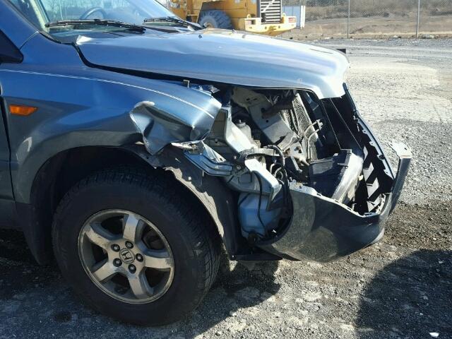 5FNYF18577B027361 - 2007 HONDA PILOT EXL BLUE photo 9