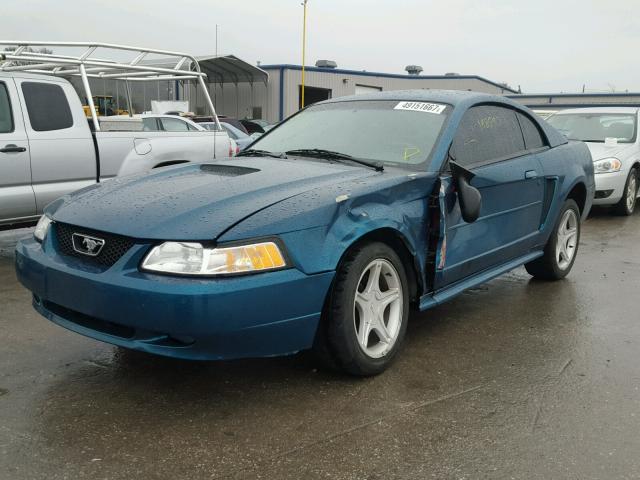 1FAFP42XXYF276045 - 2000 FORD MUSTANG GT GREEN photo 2