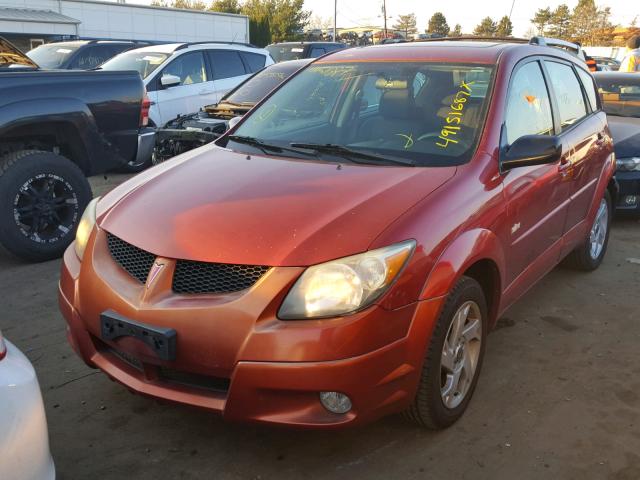 5Y2SM62854Z466219 - 2004 PONTIAC VIBE RED photo 2