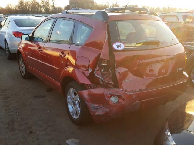 5Y2SM62854Z466219 - 2004 PONTIAC VIBE RED photo 3