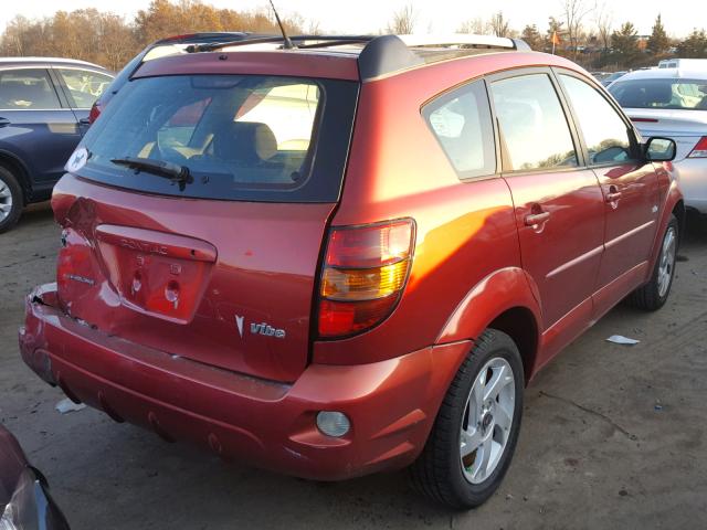 5Y2SM62854Z466219 - 2004 PONTIAC VIBE RED photo 4