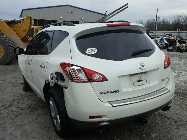 JN8AZ18W99W159283 - 2009 NISSAN MURANO S CREAM photo 3