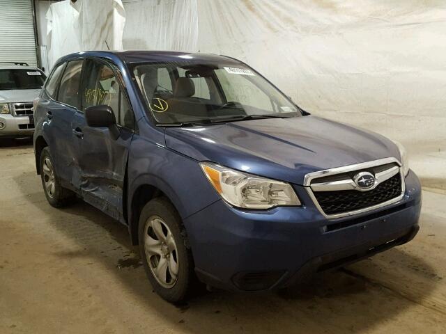 JF2SJAAC0EH461066 - 2014 SUBARU FORESTER 2 BLUE photo 1