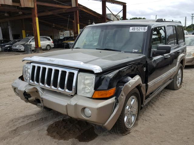 1J8HG58236C245120 - 2006 JEEP COMMANDER BLACK photo 2