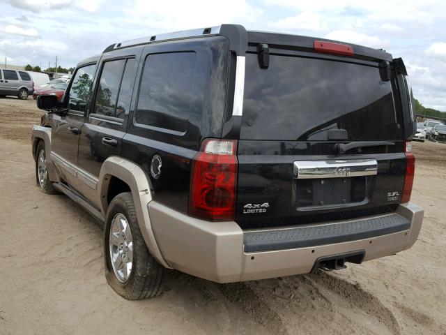 1J8HG58236C245120 - 2006 JEEP COMMANDER BLACK photo 3
