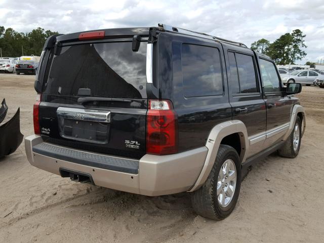 1J8HG58236C245120 - 2006 JEEP COMMANDER BLACK photo 4