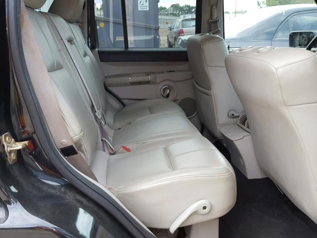 1J8HG58236C245120 - 2006 JEEP COMMANDER BLACK photo 6