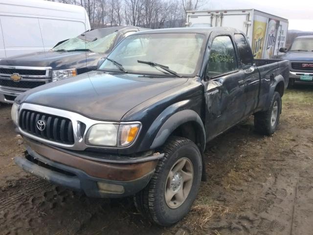 5TEWM72N11Z796825 - 2001 TOYOTA TACOMA XTR BLACK photo 2