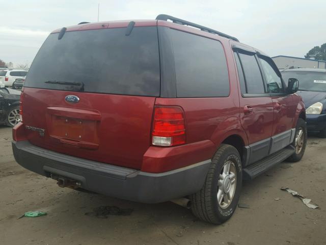 1FMPU165X5LA10452 - 2005 FORD EXPEDITION BURGUNDY photo 4