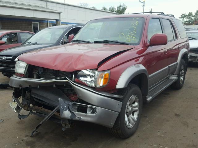 JT3HN87R810329509 - 2001 TOYOTA 4RUNNER LI RED photo 2