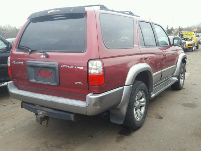 JT3HN87R810329509 - 2001 TOYOTA 4RUNNER LI RED photo 4