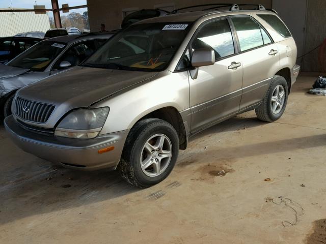 JT6HF10U1X0047968 - 1999 LEXUS RX 300 BEIGE photo 2