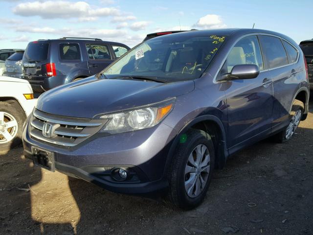 5J6RM4H55CL070657 - 2012 HONDA CR-V EX BLUE photo 2