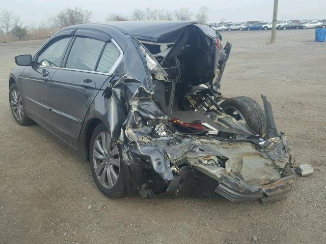 1HGCP2F7XBA137597 - 2011 HONDA ACCORD EX GRAY photo 3