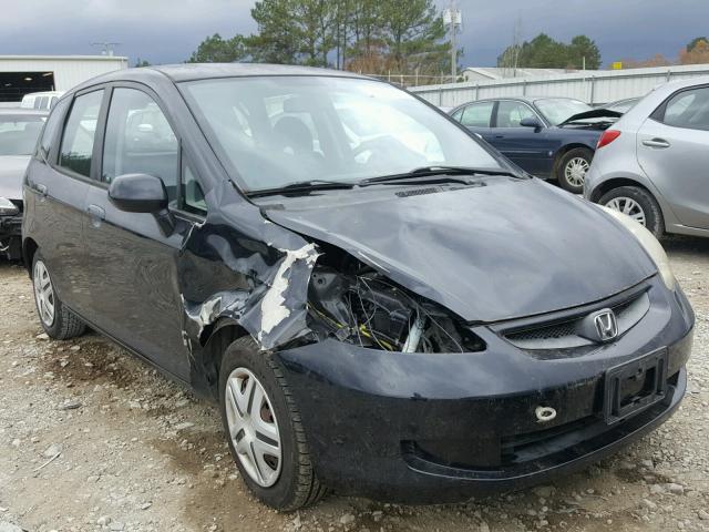 JHMGD37457S002143 - 2007 HONDA FIT BLACK photo 1