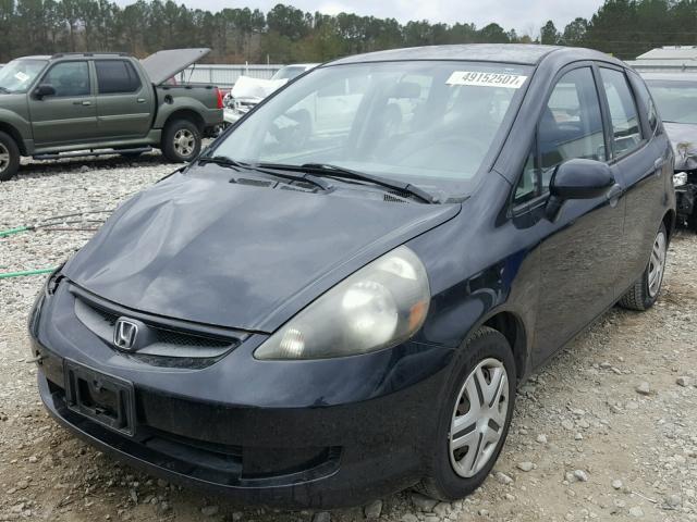 JHMGD37457S002143 - 2007 HONDA FIT BLACK photo 2