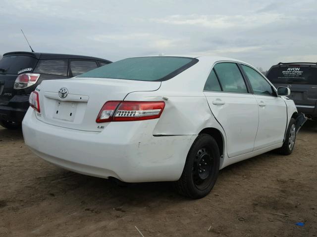 4T4BF3EK3BR108774 - 2011 TOYOTA CAMRY BASE WHITE photo 4