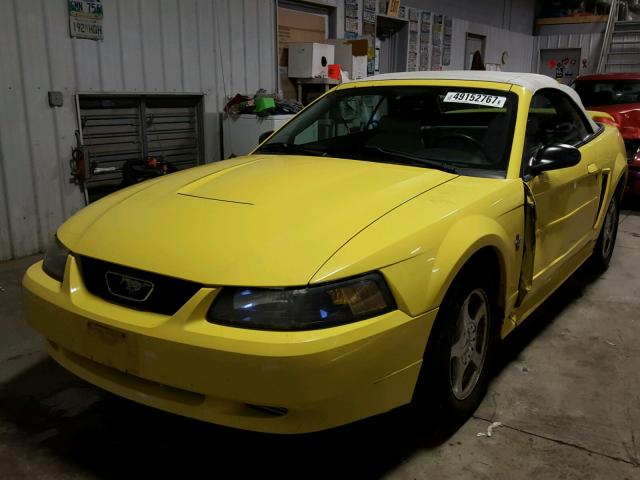 1FAFP44463F412232 - 2003 FORD MUSTANG YELLOW photo 2