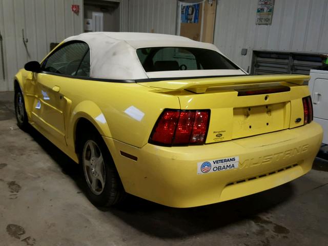 1FAFP44463F412232 - 2003 FORD MUSTANG YELLOW photo 3