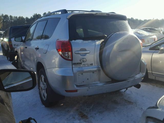 JTMBD33V186075255 - 2008 TOYOTA RAV4 SILVER photo 3