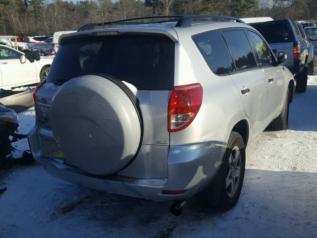 JTMBD33V186075255 - 2008 TOYOTA RAV4 SILVER photo 4