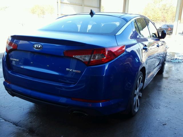 5XXGR4A67CG027570 - 2012 KIA OPTIMA SX BLUE photo 4