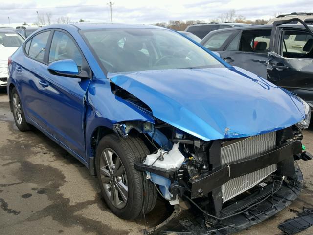 KMHD84LF4HU425805 - 2017 HYUNDAI ELANTRA SE BLUE photo 1