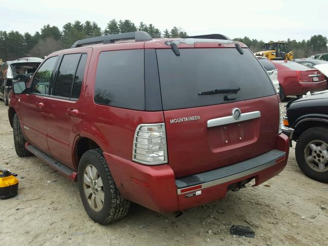 4M2EU47E37UJ09553 - 2007 MERCURY MOUNTAINEE RED photo 3