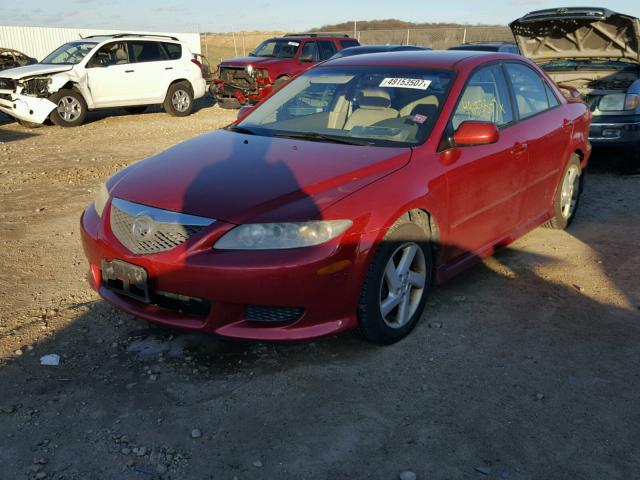 1YVFP80C935M53565 - 2003 MAZDA 6 I BURGUNDY photo 2