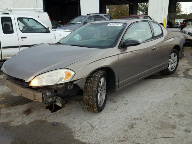 2G1WK151569377166 - 2006 CHEVROLET MONTE CARL თაფლისფერი ფოტო 2