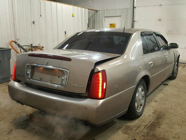 1G6KD54Y92U117665 - 2002 CADILLAC DEVILLE GOLD photo 4