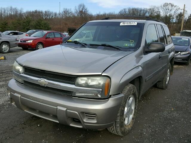 1GNDT13S432206093 - 2003 CHEVROLET TRAILBLAZE TAN photo 2