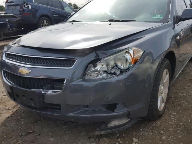 1G1ZF57578F239681 - 2008 CHEVROLET MALIBU HYB ნაცრისფერი ფოტო 9