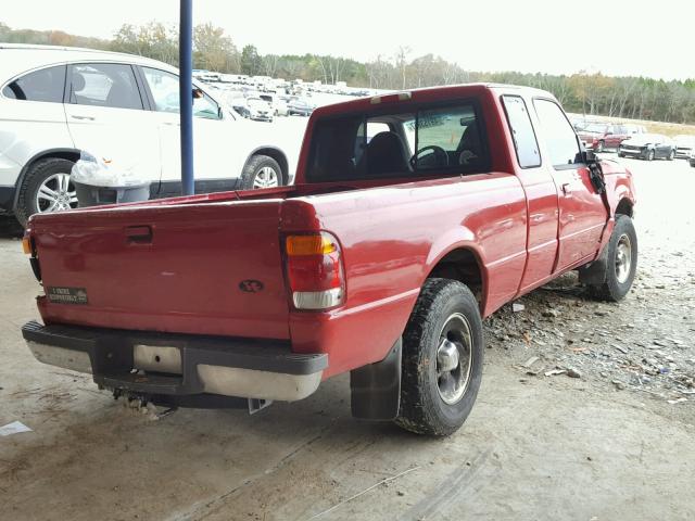 1FTYR14X8WTA11079 - 1998 FORD RANGER SUP RED photo 4