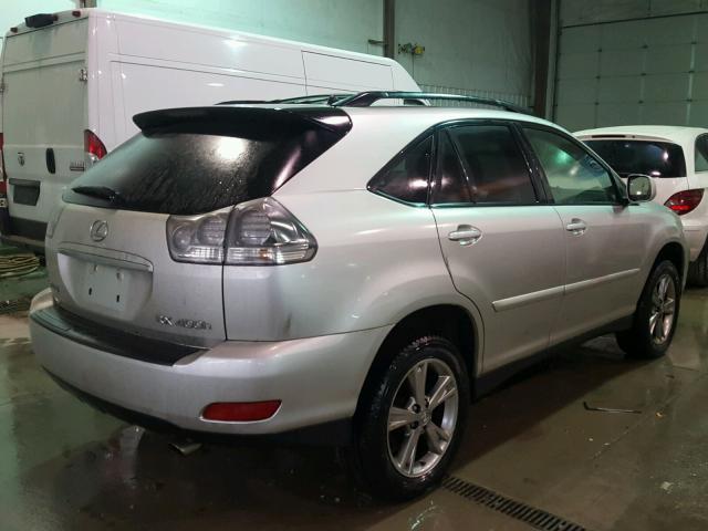 JTJHW31U660043090 - 2006 LEXUS RX 400 SILVER photo 4