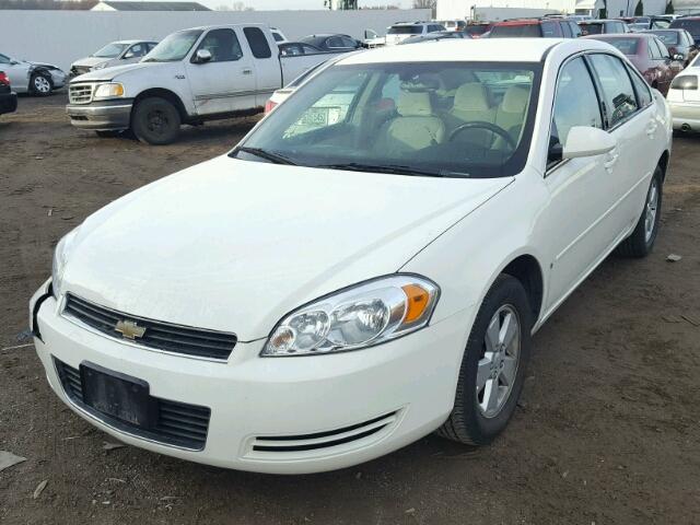 2G1WT55N279389834 - 2007 CHEVROLET IMPALA LT WHITE photo 2